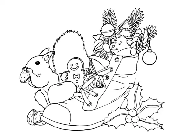 Nikolaustag Ausmalbild