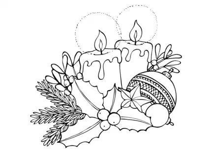 2ter Advent Ausmalbild